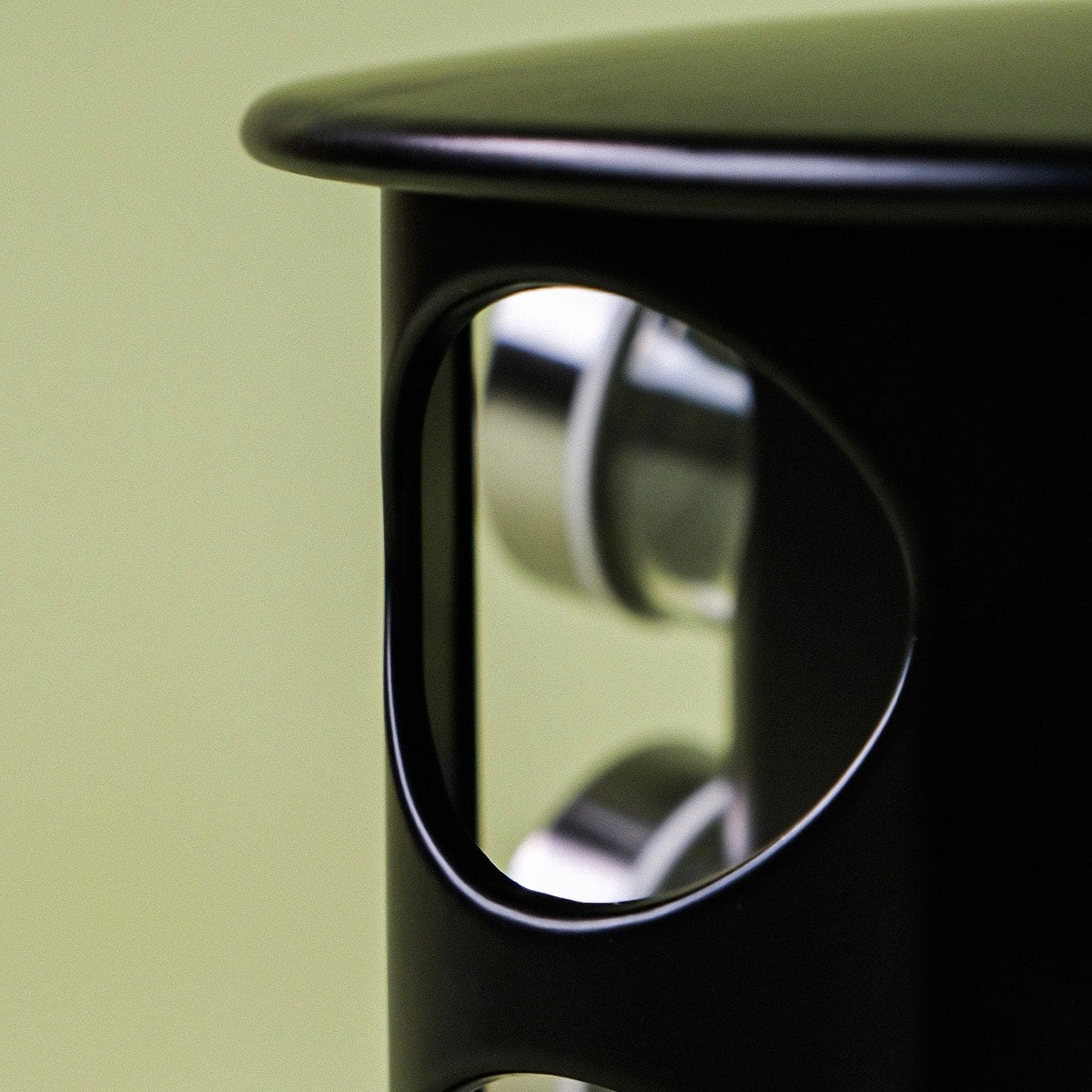 Metal Mat Dönen Standlı Cam Baharatlık Seti Siyah (KOD:4730)