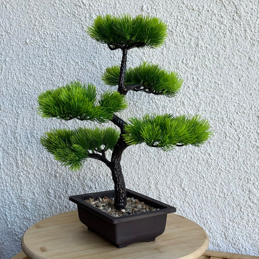 Bonsai Saksılı Yapay Çiçek 40 cm (Model-3)