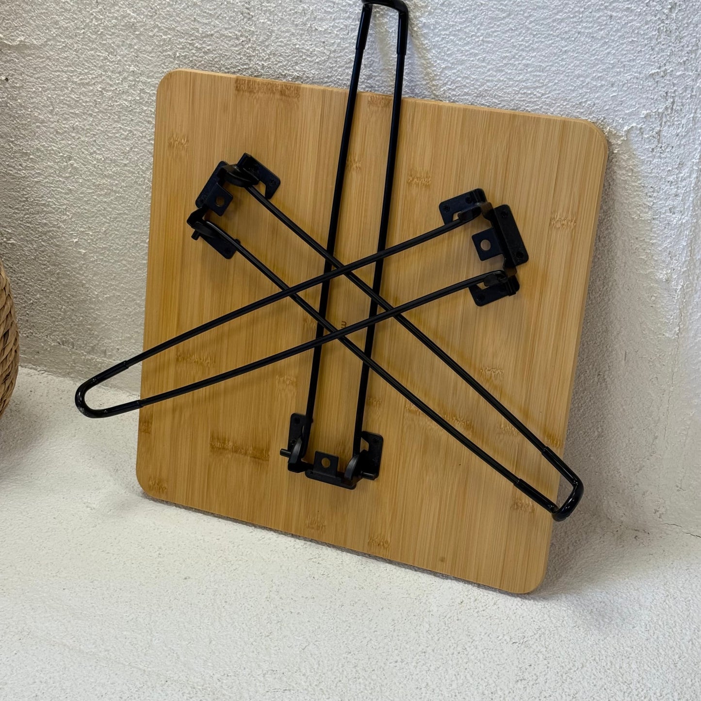 Katlanır Bambu Kare Orta Sehpa 44x44x46 cm