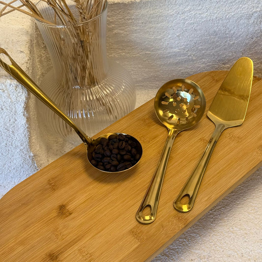 Mila Gold Çelik Kepçe Seti 3 Parça