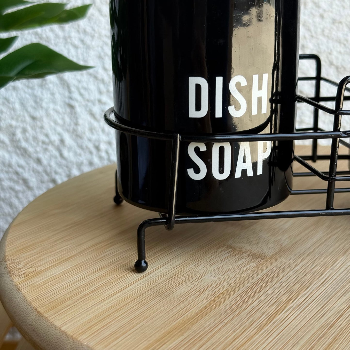 Tidy Standlı Sıvı Sabunluk Seti Siyah