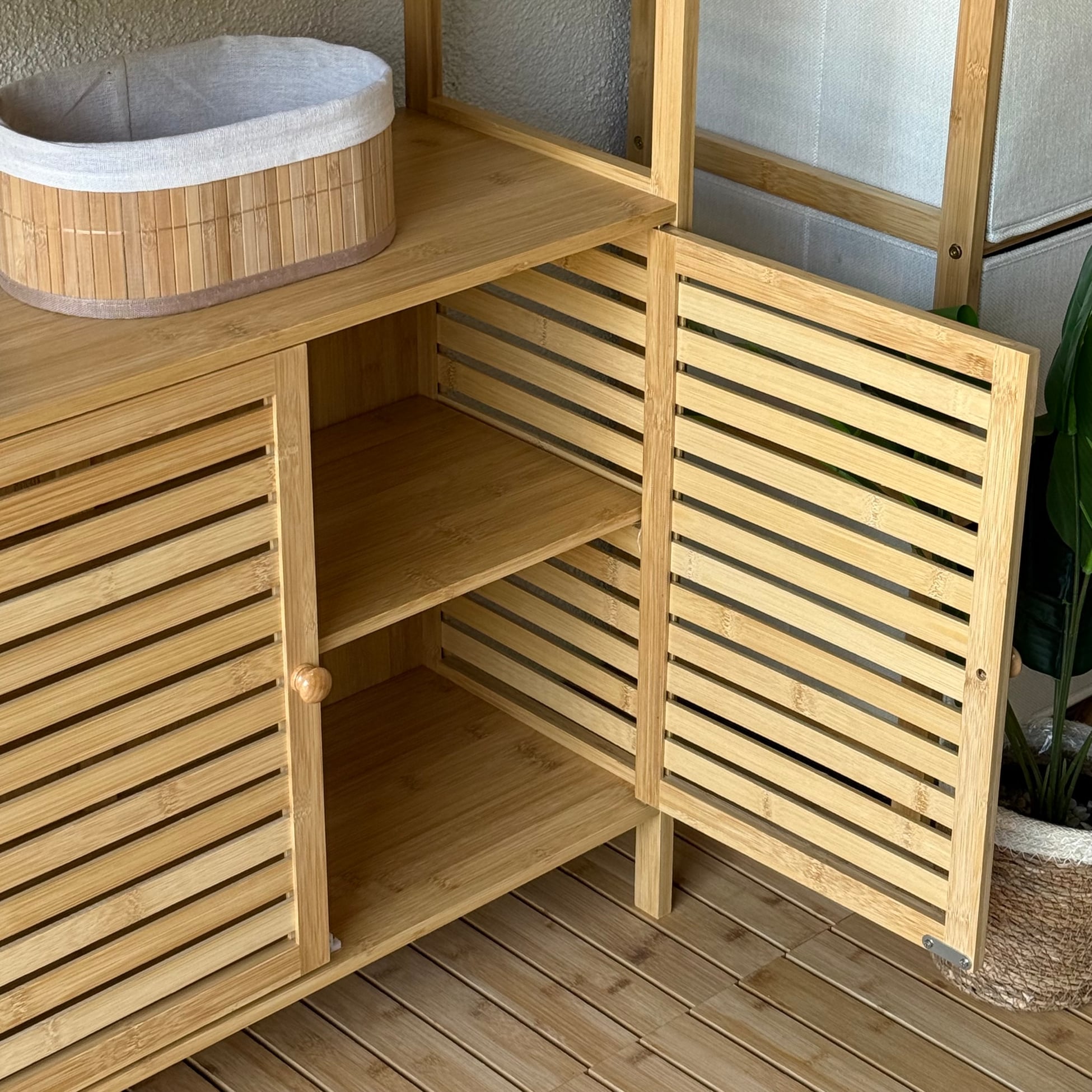 Seul Bambu Dolap 80x64x27,5 cm KOD.10301(8134) – Evanev
