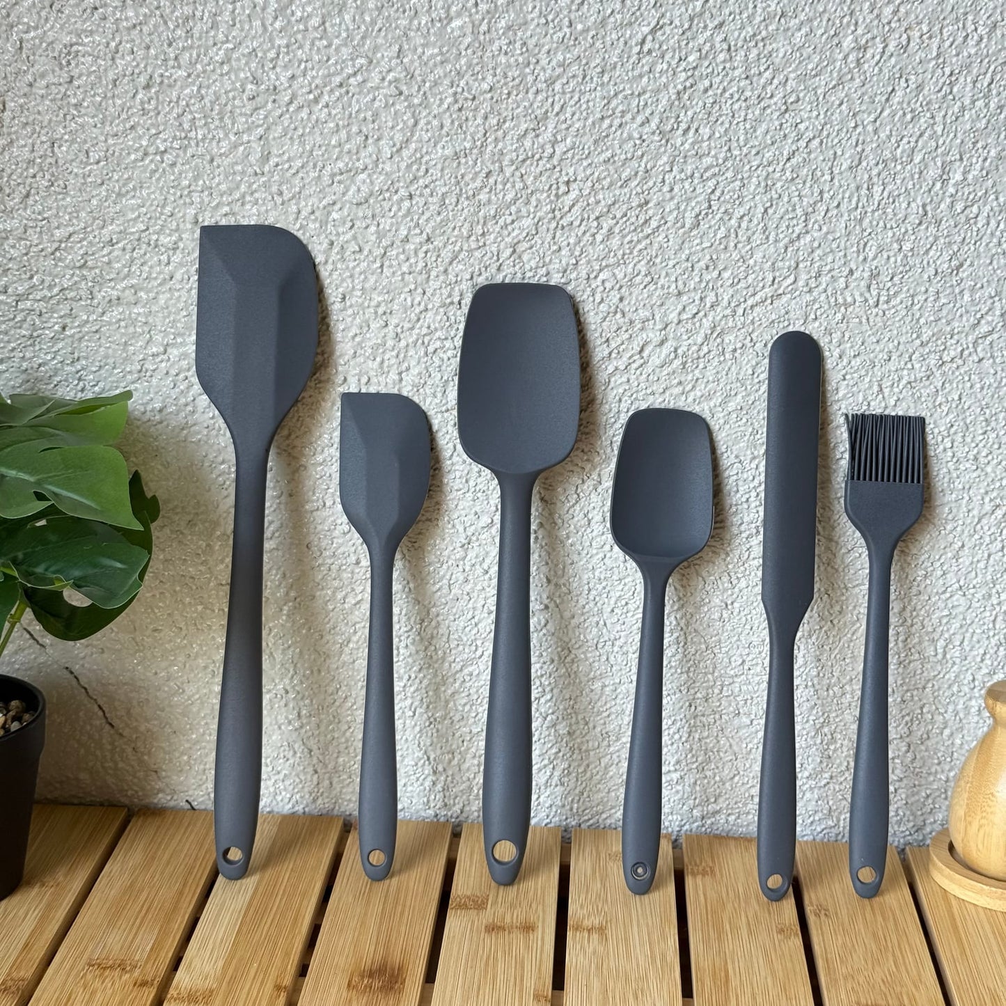 İcon Silikon Mutfak Seti 6 Parça Gri