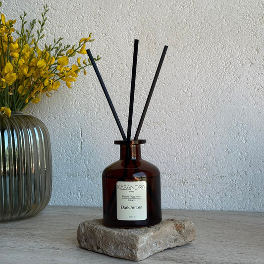Kasandra Home Dark Amber Çubuklu Oda Kokusu 250 ML