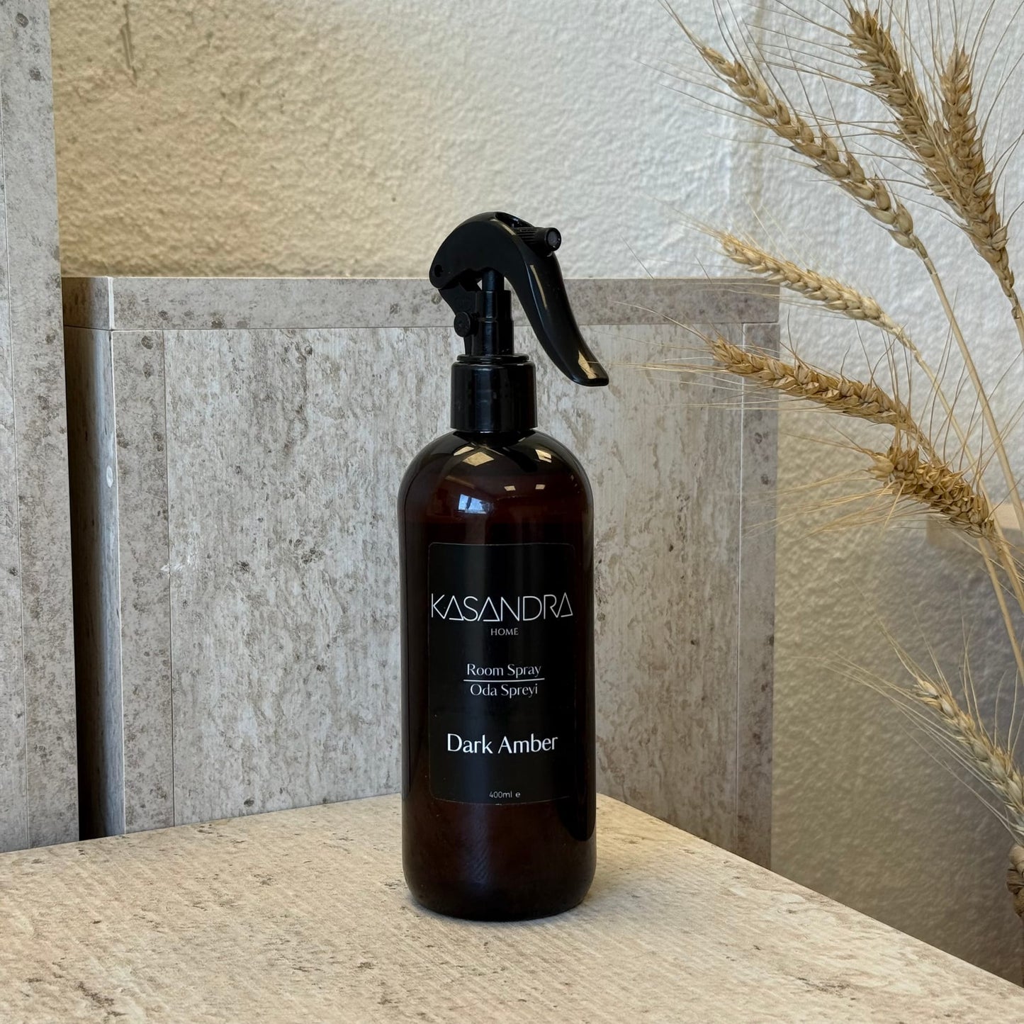 Kasandra Home Dark Amber Oda Sprey 400 ML (SİYAH)