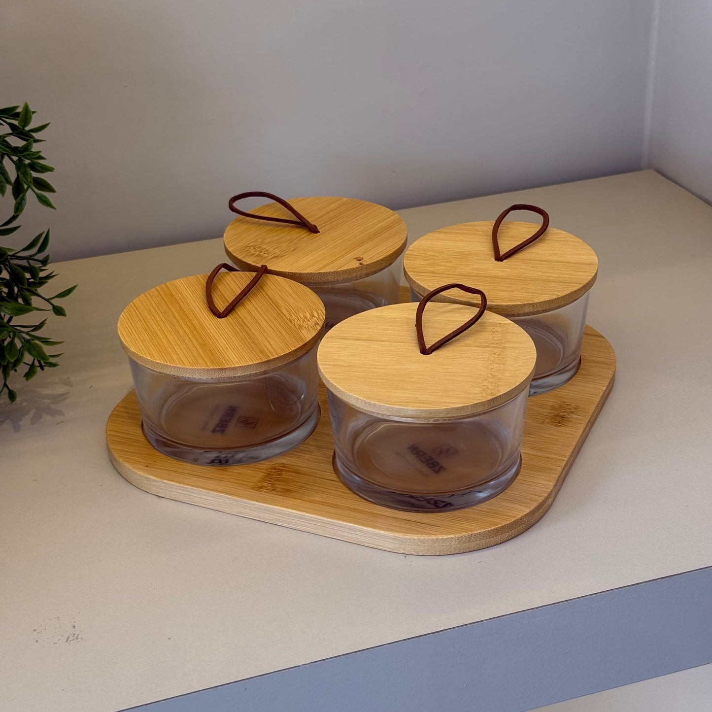 ZBERN Bambu Altlığı 4 Lü Kahvaltılık Seti