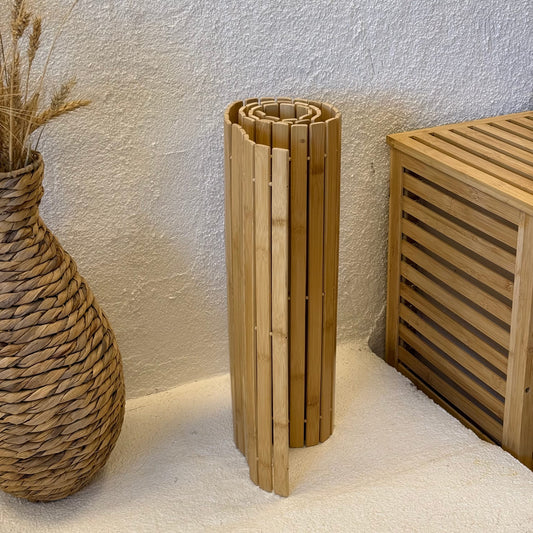 Bambu Mat Kaydırmaz Taban Büyük Boy 120x50 cm