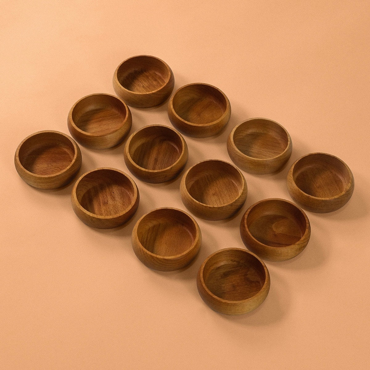 Sara Ahşap Çerezlik Seti 9 CM (SÜPER FİYAT) 12 ADET