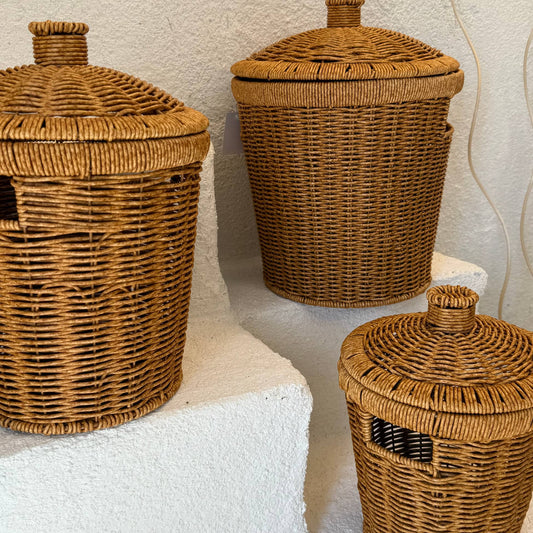 Leo Rattan 3 Boy Patates Soğanlık Seti