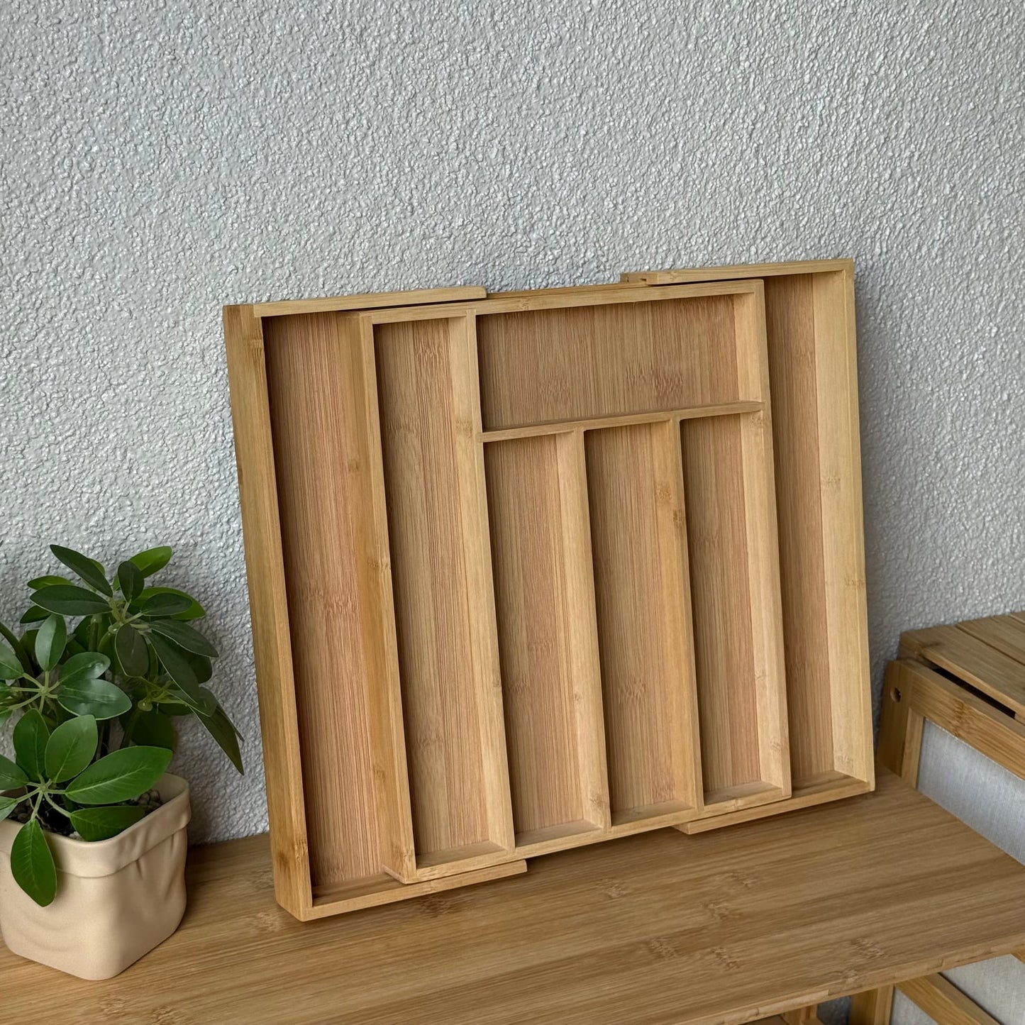 Boris Bambu Genişleyen Çekmece Kaşıklık