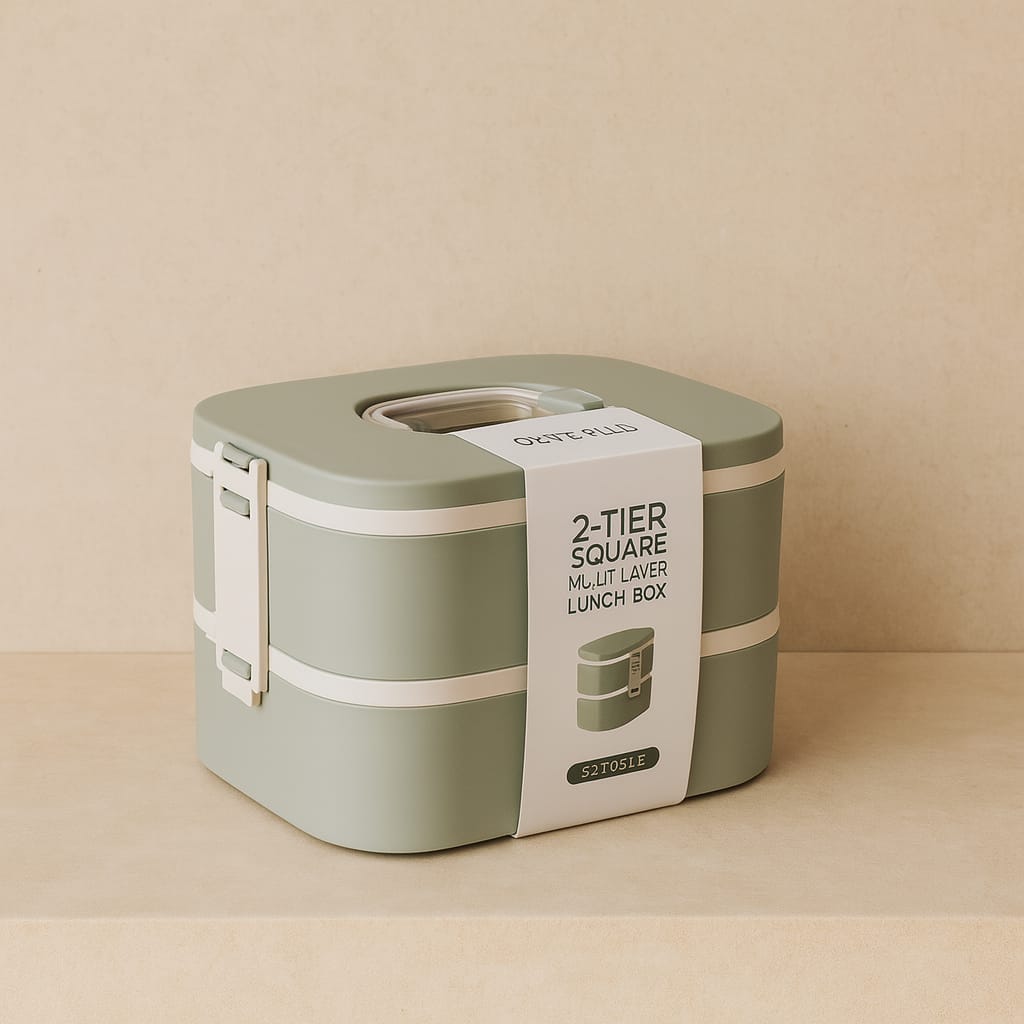 Okyanus 2 Katlı Lunch Box Yeşil 19,5x14,3x13,2 CM