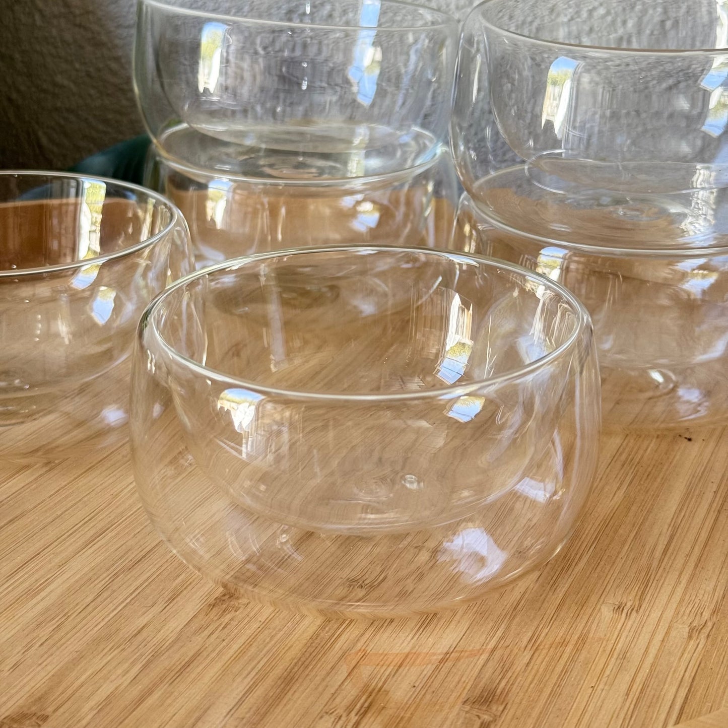 ZBERN Çift Çidarlı Borosilikar Kase Set 6 Adet 350 ml