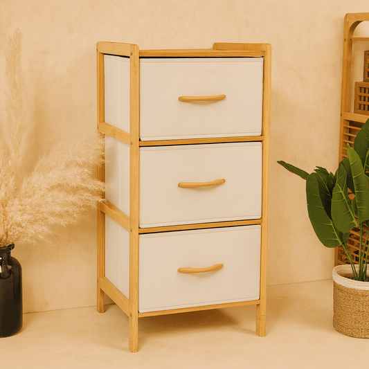 Mira Bez Çekmeceli Bambu Banyo Raf 79x35x37 CM (model:9195)