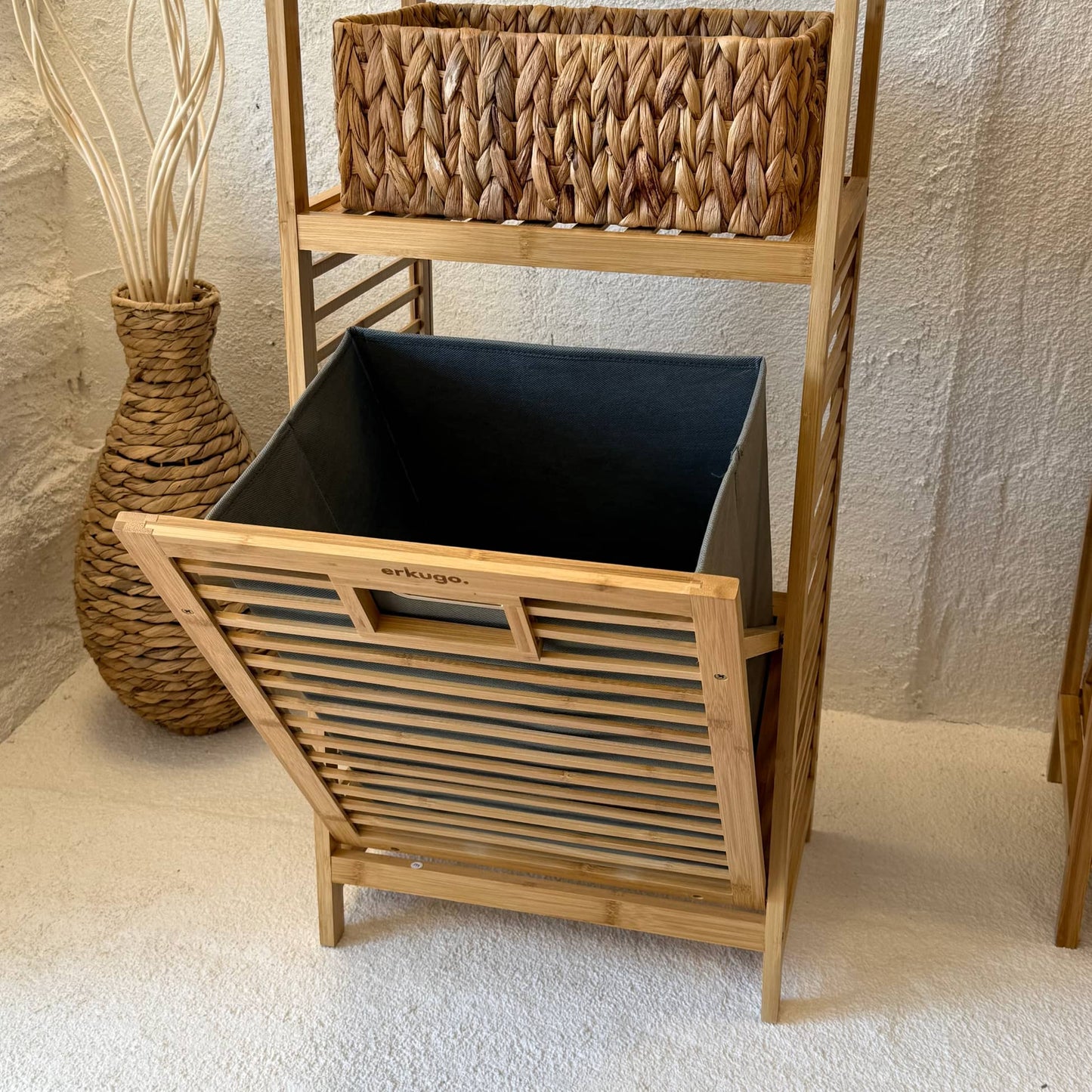 Tortilla Bambu Kitli Çamaşır Sepeti 95x40x30 cm