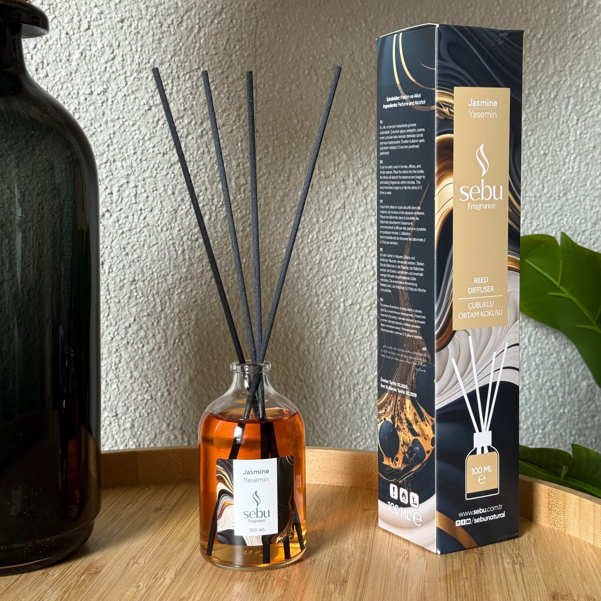 Sebu Çubuklu Ortam Kokusu Yasemin 100 ml