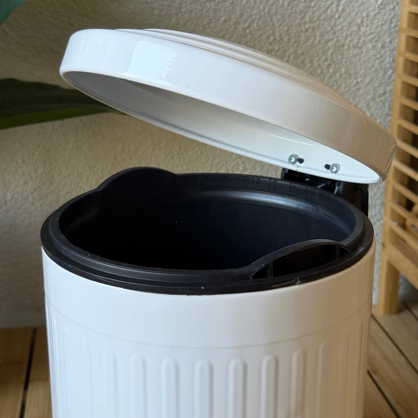 ZRA Vintage Çöp Kovası 5 Litre Beyaz