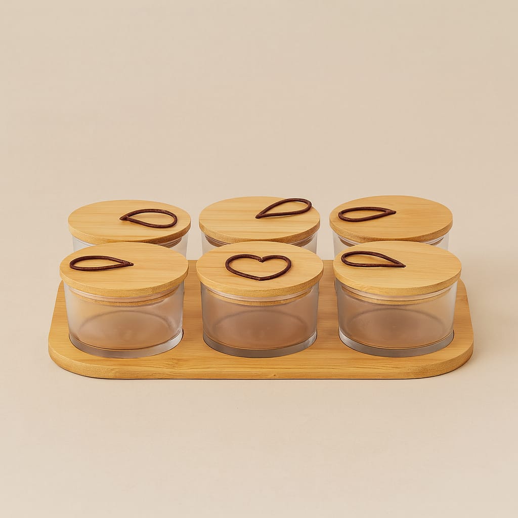 ZBERN Bambu Altlığı 6 Li Kavhaltılık Seti