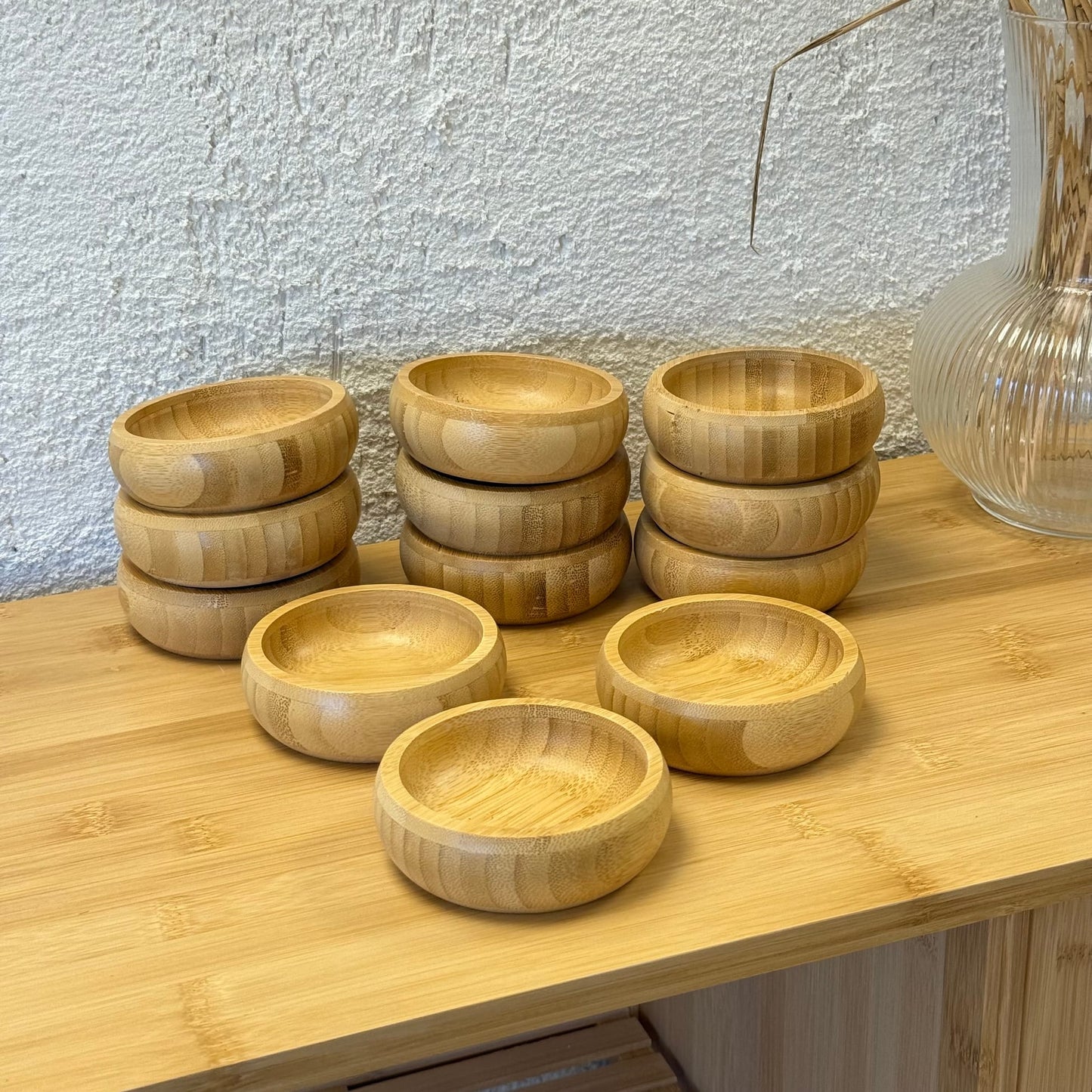 12 Adet Bambu Çerezlik 10 cm