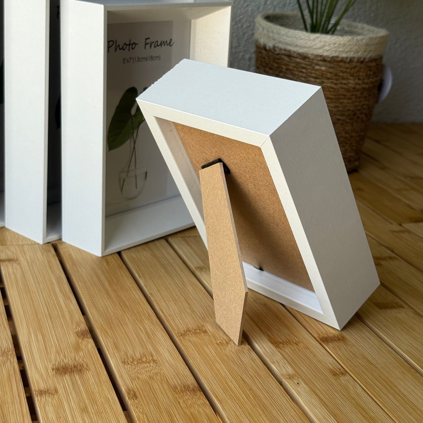 İKAE 5 Boy Ahşap Çerceve Seti Mat Beyaz