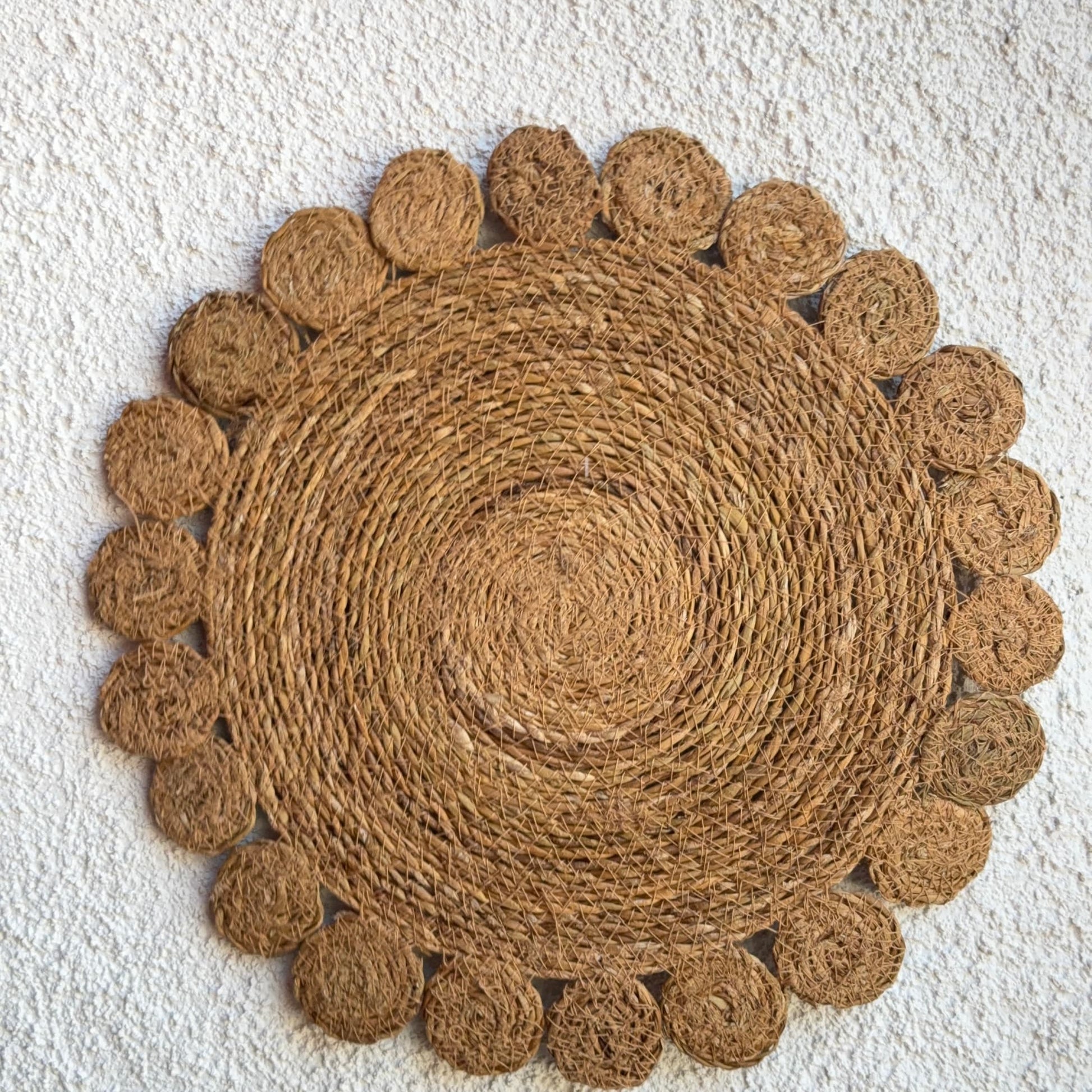 Çiçek Model Hasır Amerikan Servisi 6 Adet