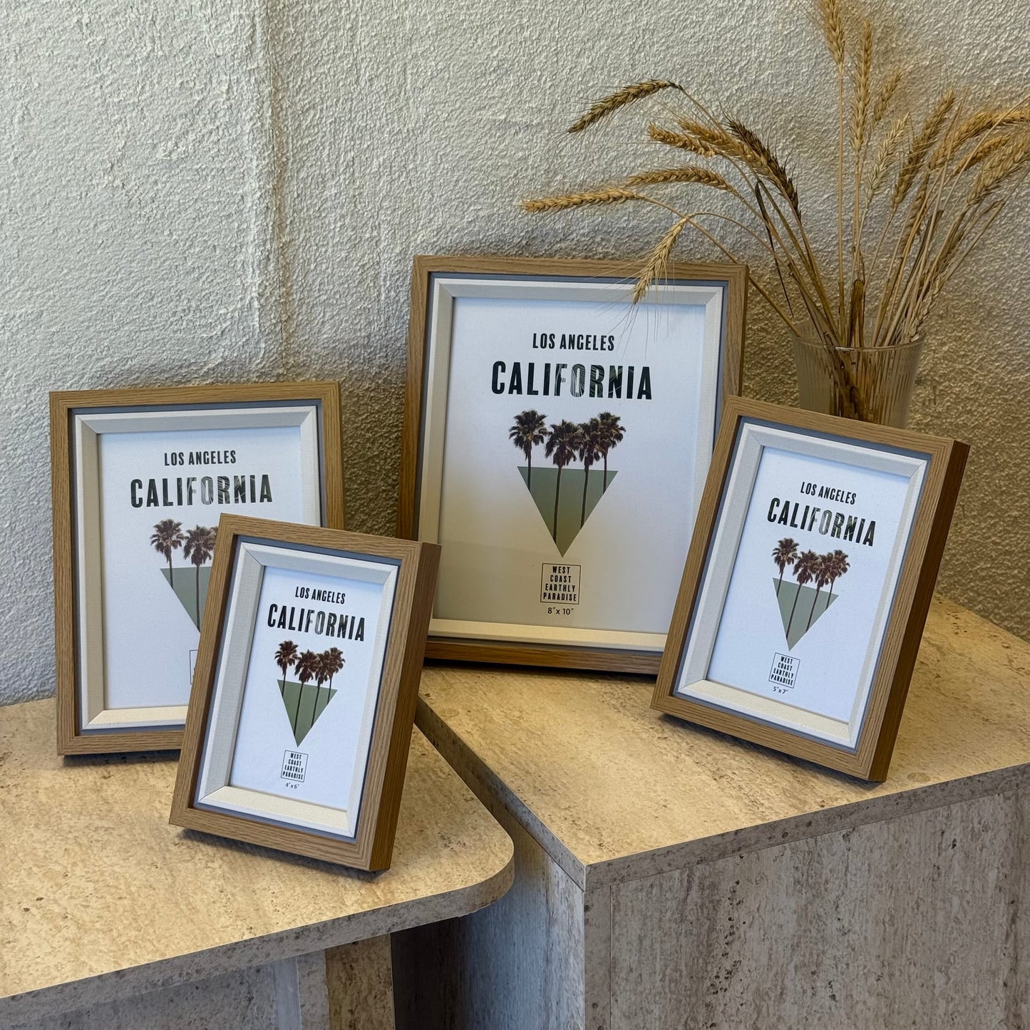 İKAE California 4 Boy Ahşap Çerçeve Seti (B)