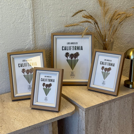 İKAE California 4 Boy Ahşap Çerçeve Seti (B)