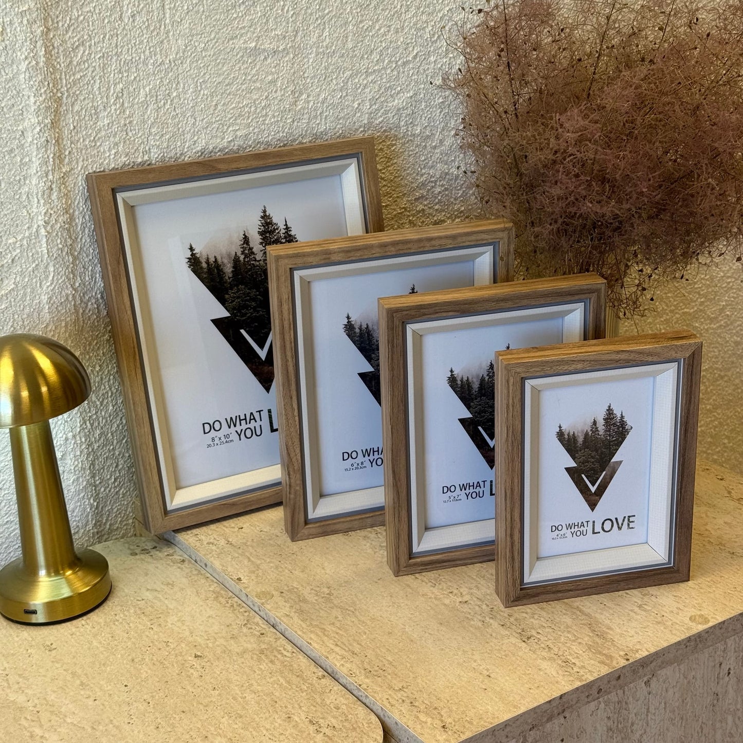 İKAE Love 4 Boy Ahşap Çerçeve Seti (A)