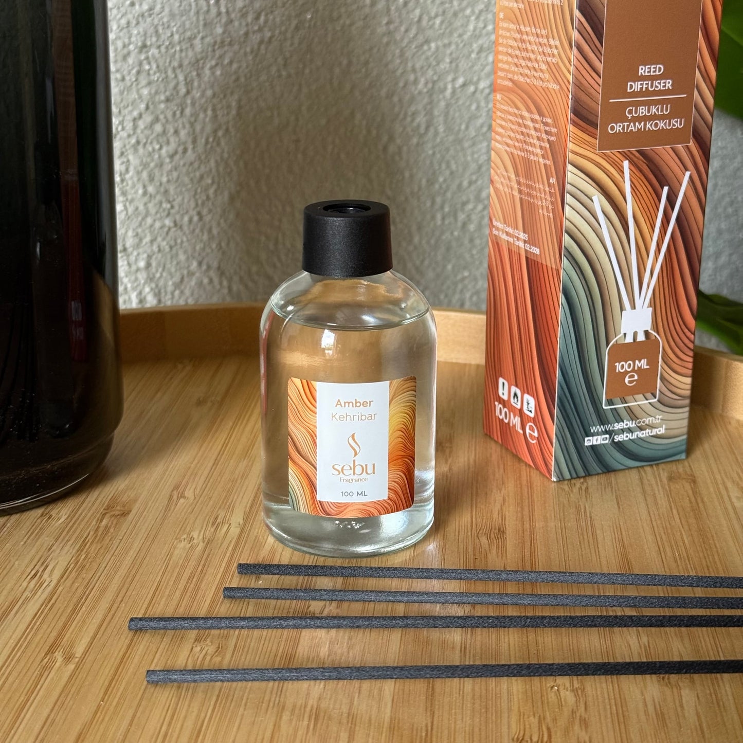 Sebu Çubuklu Ortam Kokusu Amber 100 ml