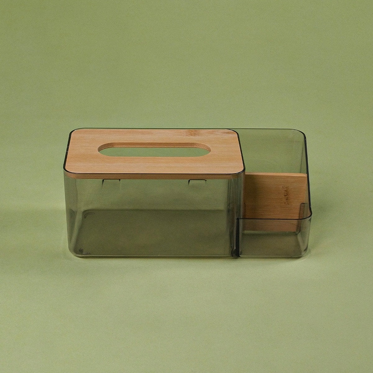 Peri Bambu Kapaklı Mika Peçetelik 25x11x10 cm