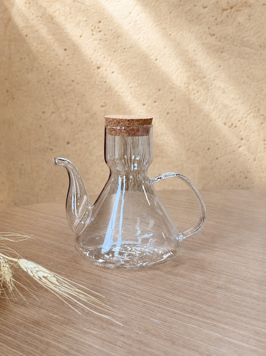 Liya Borosilikat Cam Yağdanlık 500 ml KOD:6517