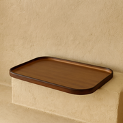 Milay Dikdörtgen Akasya Ağacı Tepsi Büyük Boy 45x33 cm KOD:166