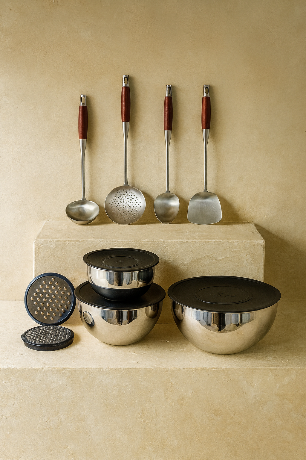 Masterchef 9 Parça 304 Çelik Premium Mutfak Seti (Süper Fiyat)