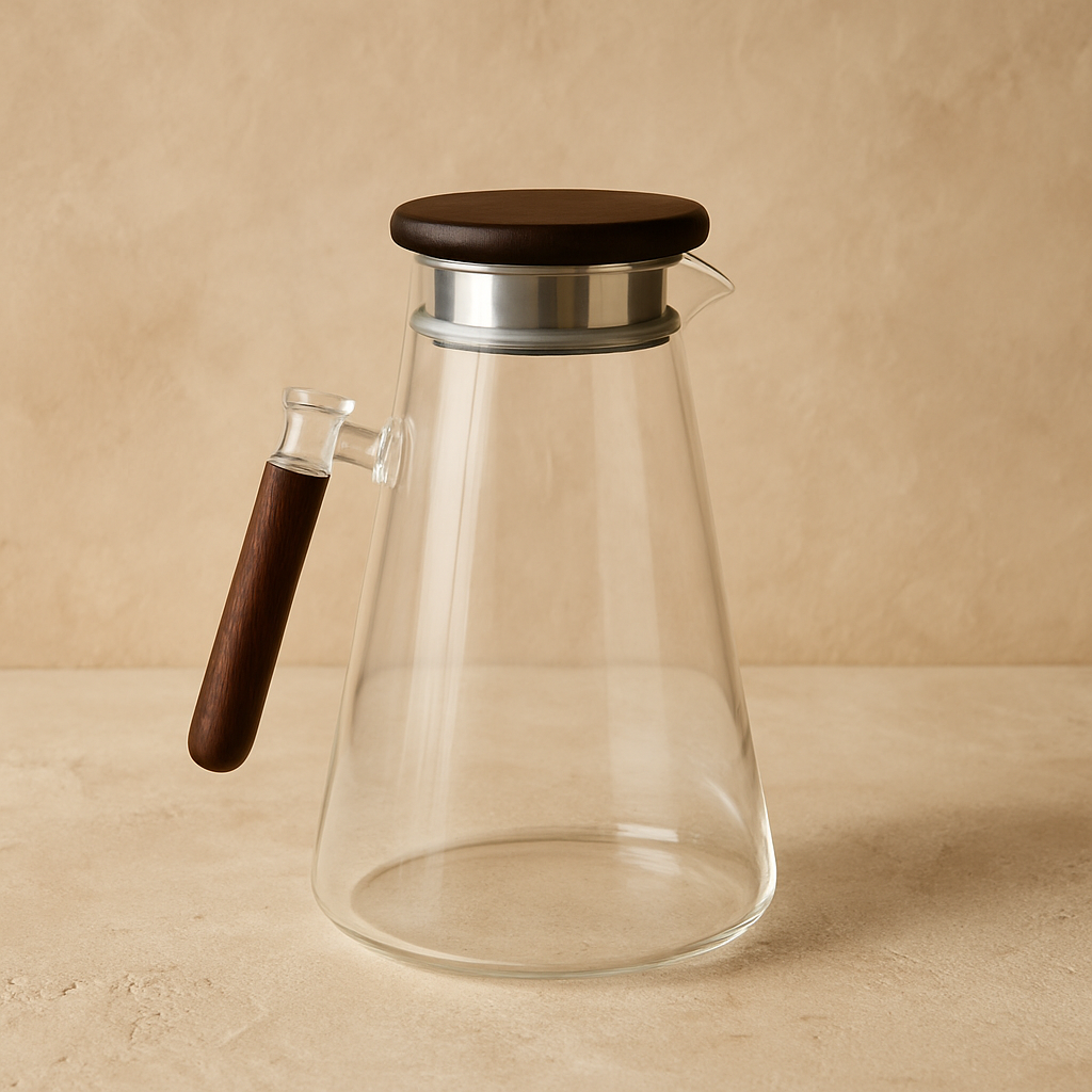 Milay Akasya Ağacı Kapaklı Düz Model Cam Sürahi 1700 ml KOD:243