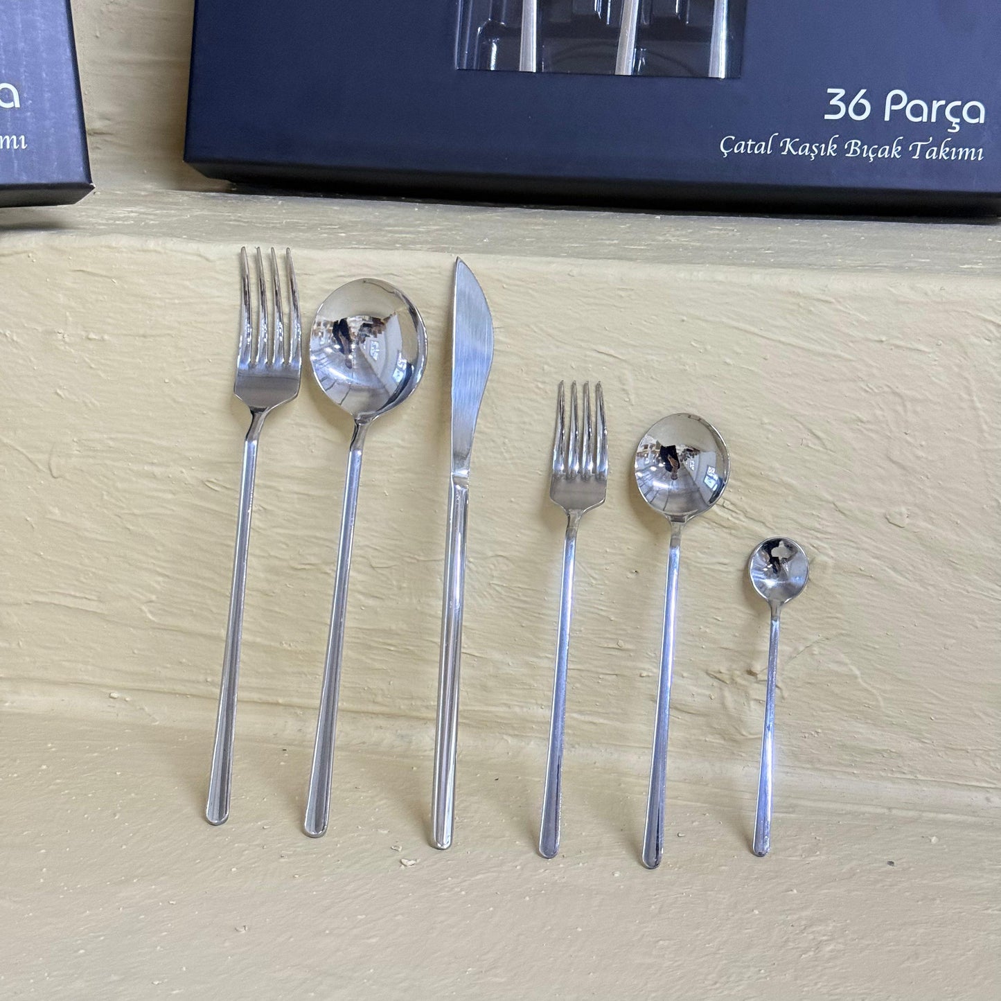 Arow Çubuk Model 72 Parça Ç.K.B Takımı 304 Çelik Yüksek Kalite Süper Fiyat (Gümüş)