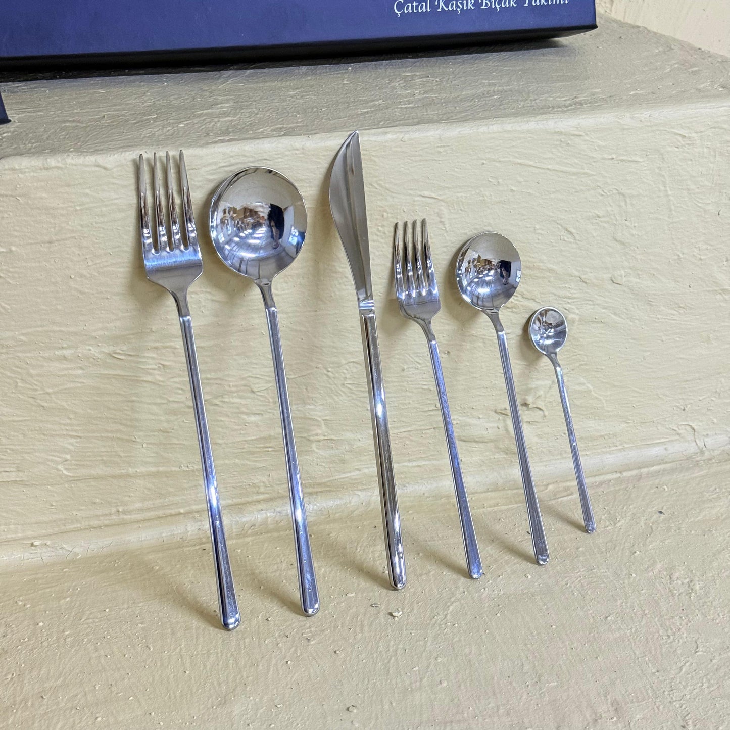 Arow Çubuk Model 72 Parça Ç.K.B Takımı 304 Çelik Yüksek Kalite Süper Fiyat (Gümüş)