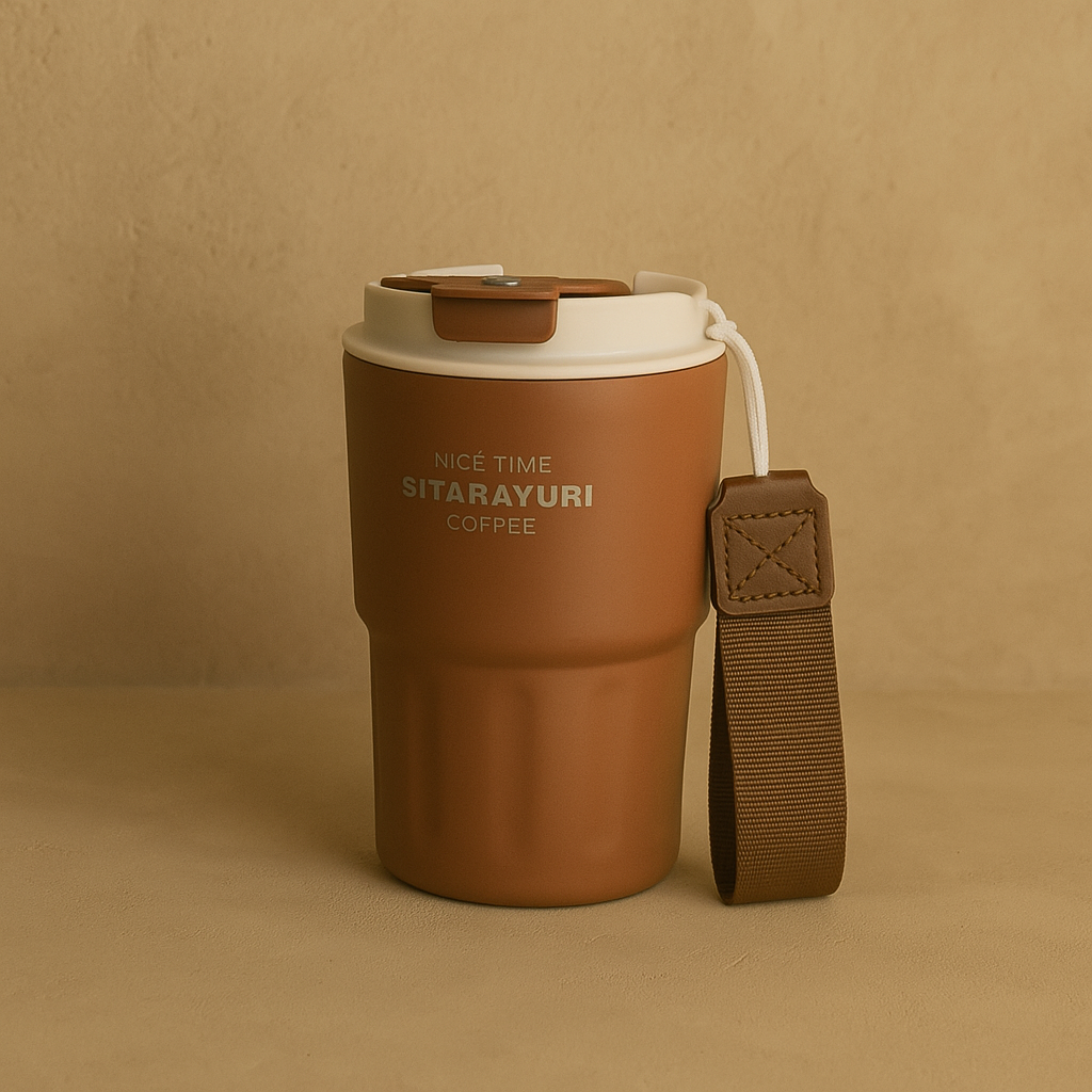 Sitarayuri Termos Bardağı Kahve Rengi 360 ml