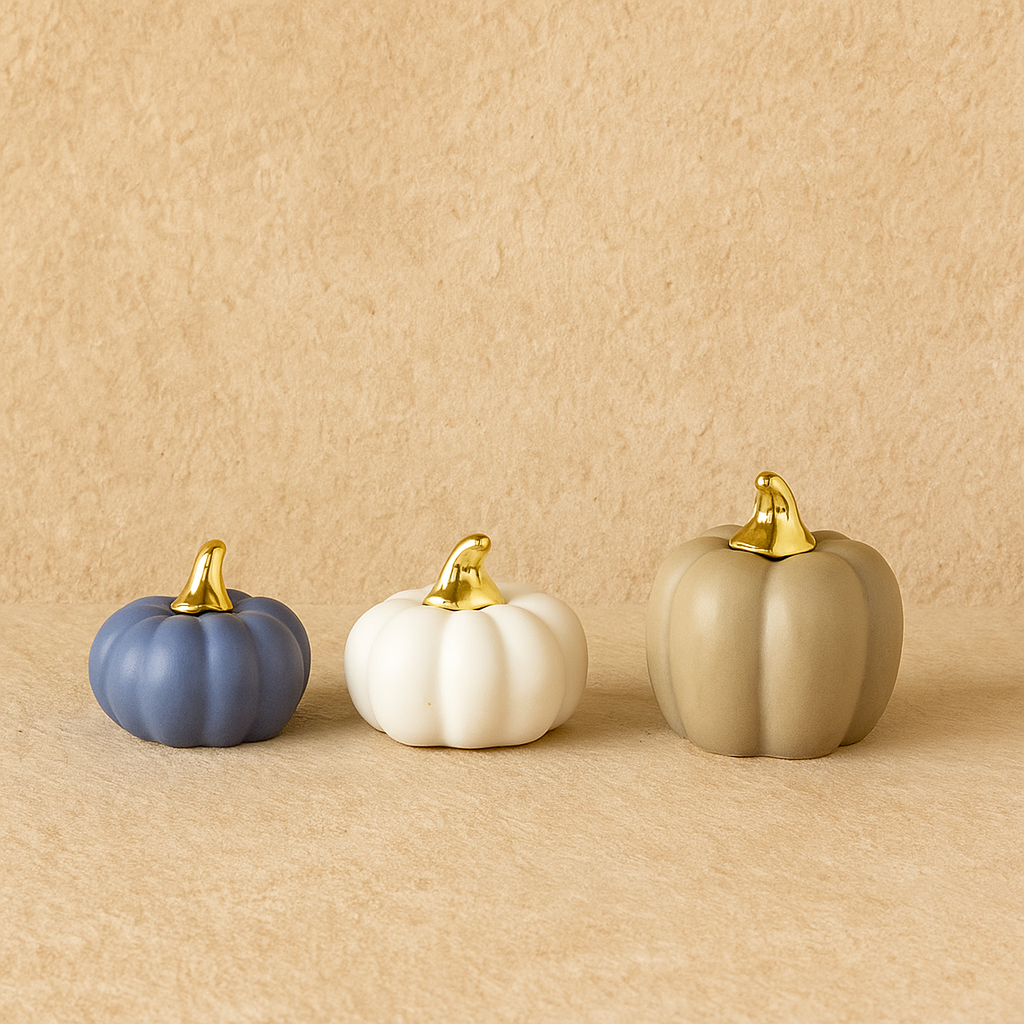 Kokosh 3 Lü Dekoratif Porselen Kabak Seti KOD:2076