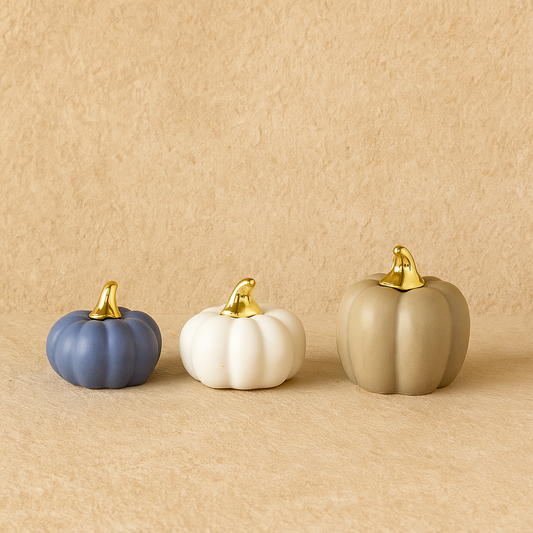 Kokosh 3 Lü Dekoratif Porselen Kabak Seti KOD:2076