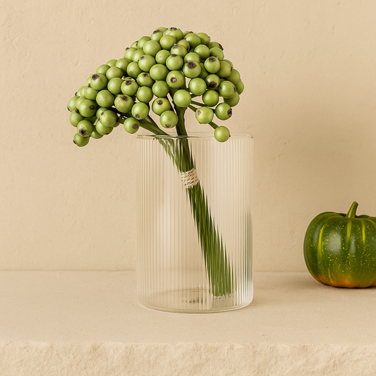 Kokina Yapay Yılbaşı Çiçeği Buket Yeşil 25 cm