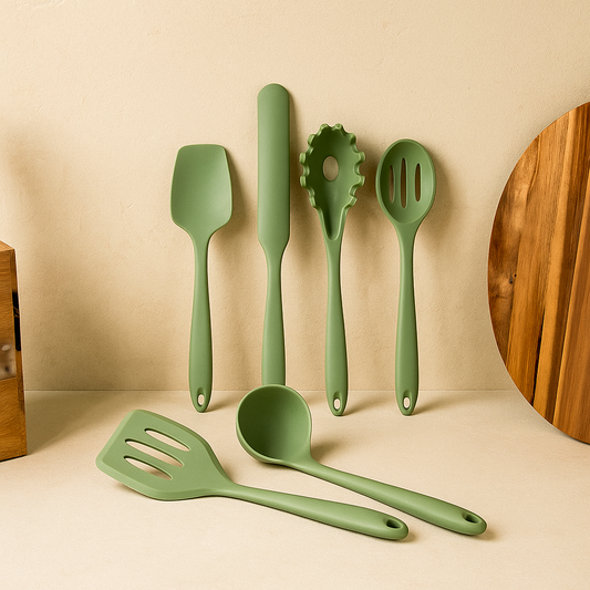 Arow 6 Parça Silikon Mutfak Seti Haki KOD:6109