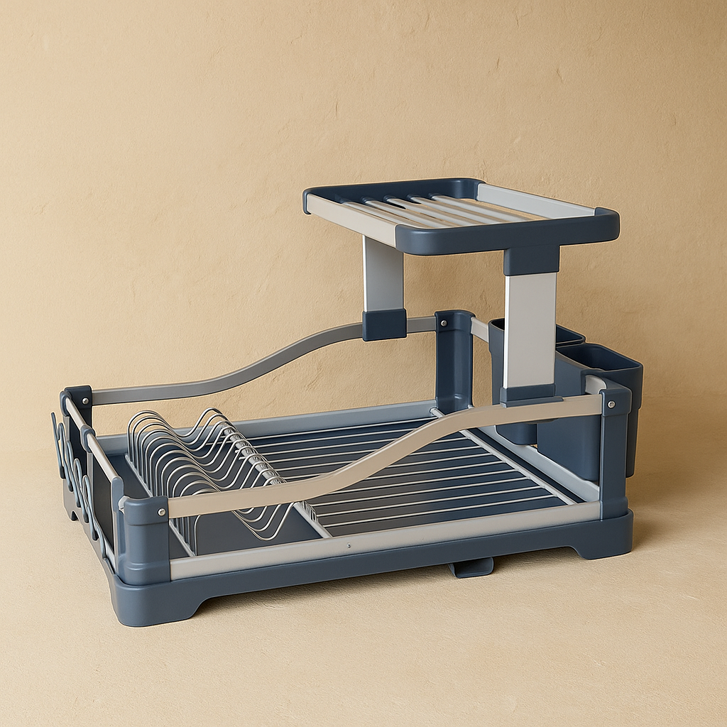 Lalezar Elips Alüminyum Tabaklık Bulaşıklık Gri KOD:8005