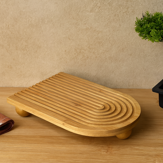 Svr Top Ayaklı Bambu Gökküşağı Sunumluk Küçük 24x17 Cm