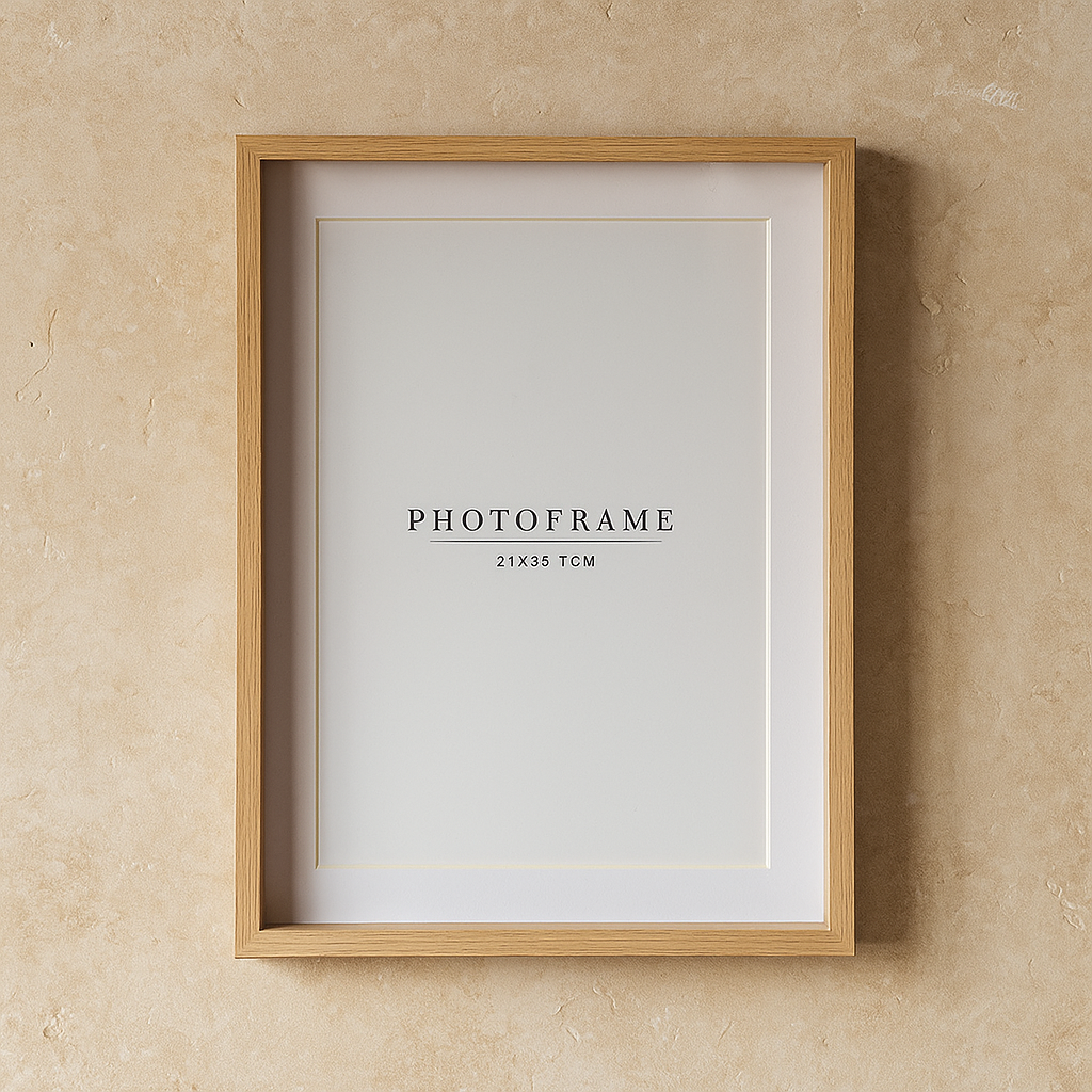 İKAE Ahşap Çerçeve Büyük Boy Çift Camlı KOD:3182-beyaz