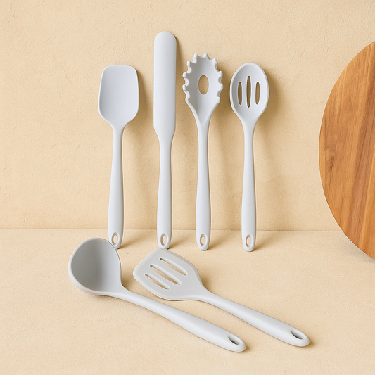 Arow 6 Parça Silikon Mutfak Seti Bej KOD:6109