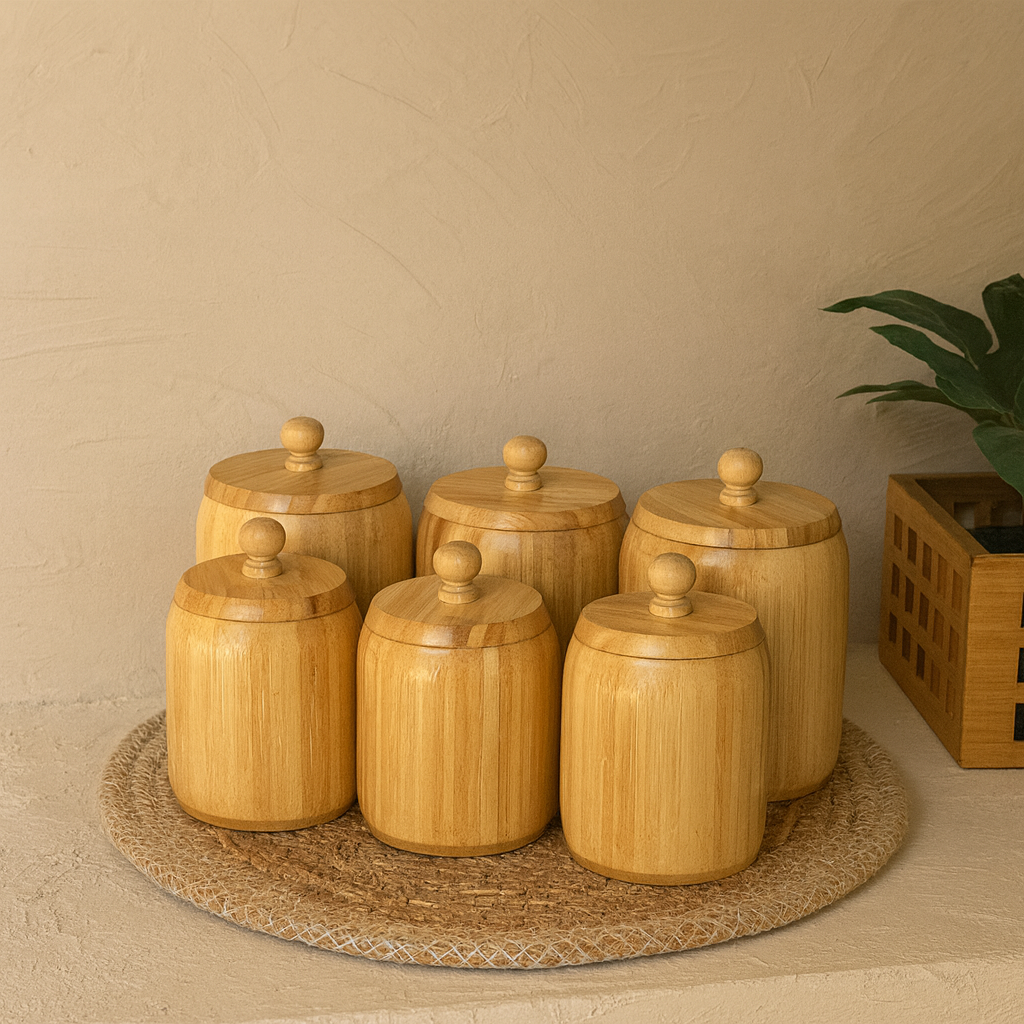 Barotti Bambu Baharatlık Seti 6 Adet