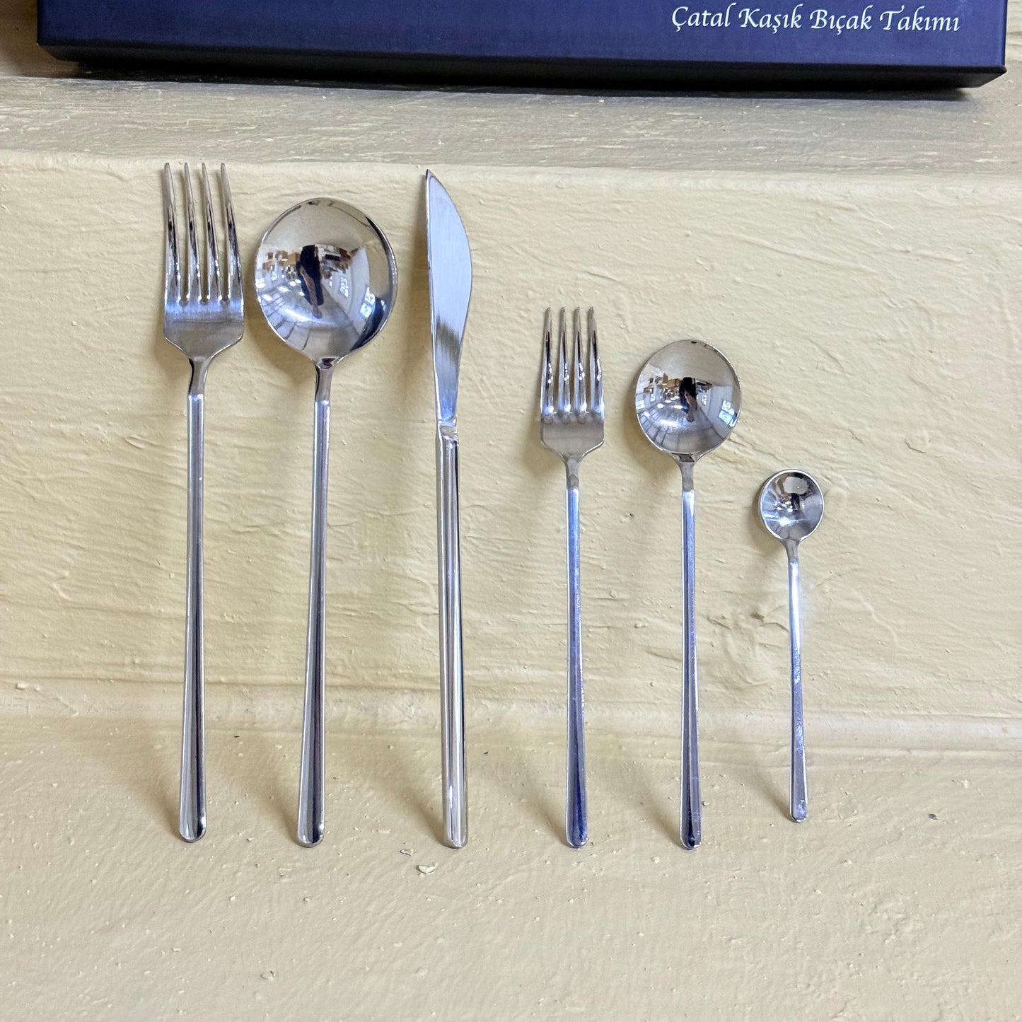 Arow Çubuk Model 72 Parça Ç.K.B Takımı 304 Çelik Yüksek Kalite Süper Fiyat (Gümüş)